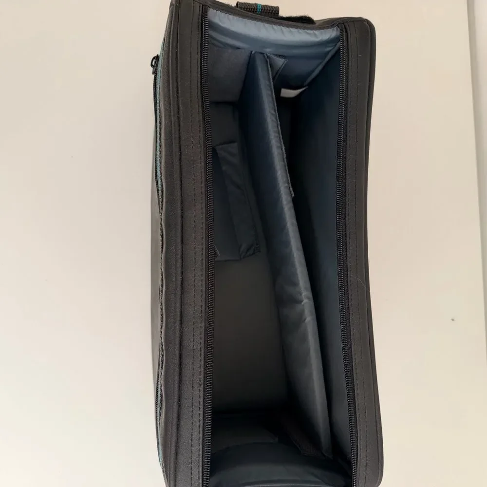 Vintage Camera Bag Black Camcorder Case Travel Storage Padded Dividers Retr
